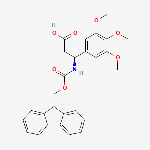 (3S)-3-({[(9H-fluoren-9-yl)methoxy]carbonyl}amino)-3-(3,4,5-trimethoxyphenyl)propanoic acid