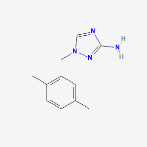 molecular formula C11H14N4 B13633437 1-(2,5-Dimethylbenzyl)-1h-1,2,4-triazol-3-amine 