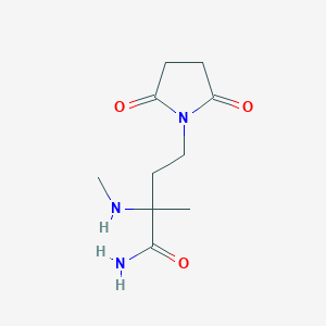 4-(2,5-Dioxopyrrolidin-1-yl)-2-methyl-2-(methylamino)butanamide