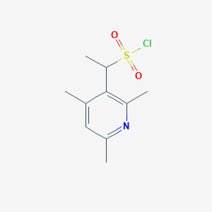 1-(2,4,6-Trimethylpyridin-3-yl)ethane-1-sulfonyl chloride