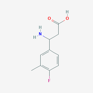 3-Amino-3-(4-fluoro-3-methylphenyl)propanoic acid