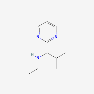 n-Ethyl-2-methyl-1-(pyrimidin-2-yl)propan-1-amine