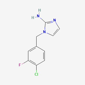 1-(4-Chloro-3-fluorobenzyl)-1h-imidazol-2-amine