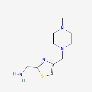 (4-((4-Methylpiperazin-1-yl)methyl)thiazol-2-yl)methanamine