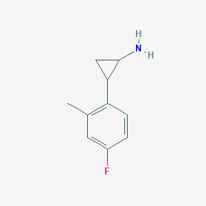 2-(4-Fluoro-2-methylphenyl)cyclopropan-1-amine