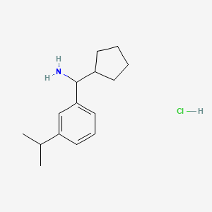 Cyclopentyl[3-(propan-2-yl)phenyl]methanamine hydrochloride