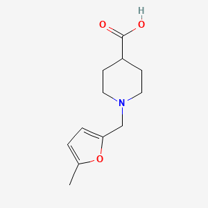 1-((5-Methylfuran-2-yl)methyl)piperidine-4-carboxylic acid