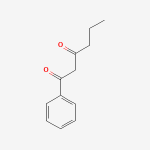 molecular formula C12H14O2 B13633733 1-Phenylhexane-1,3-dione CAS No. 5331-13-5