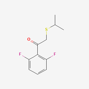 1-(2,6-Difluorophenyl)-2-(isopropylthio)ethan-1-one