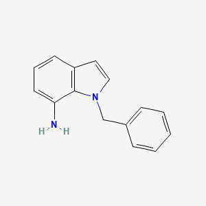 molecular formula C15H14N2 B13633792 1-Benzyl-1H-indol-7-amine 