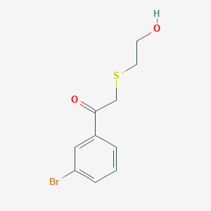 1-(3-Bromophenyl)-2-((2-hydroxyethyl)thio)ethan-1-one