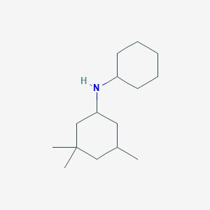 molecular formula C15H29N B13633819 N-Cyclohexyl-3,3,5-trimethylcyclohexan-1-amine CAS No. 36132-73-7