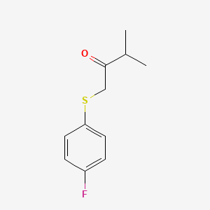 1-((4-Fluorophenyl)thio)-3-methylbutan-2-one