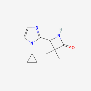 4-(1-cyclopropyl-1H-imidazol-2-yl)-3,3-dimethylazetidin-2-one