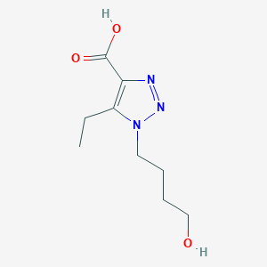 5-Ethyl-1-(4-hydroxybutyl)-1h-1,2,3-triazole-4-carboxylic acid