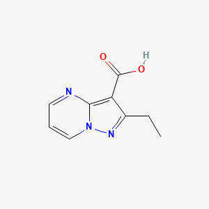 molecular formula C9H9N3O2 B13633890 2-Ethylpyrazolo[1,5-a]pyrimidine-3-carboxylicacid 