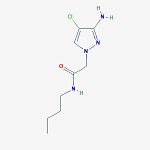 2-(3-Amino-4-chloro-1h-pyrazol-1-yl)-N-butylacetamide