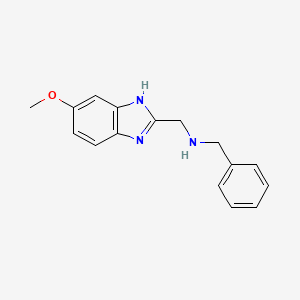 N-((5-Methoxy-1H-benzo[D]imidazol-2-YL)methyl)(phenyl)methanamine