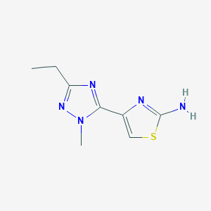 4-(3-Ethyl-1-methyl-1h-1,2,4-triazol-5-yl)thiazol-2-amine