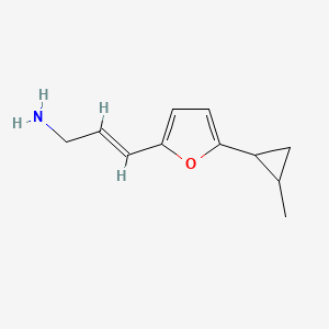 3-(5-(2-Methylcyclopropyl)furan-2-yl)prop-2-en-1-amine