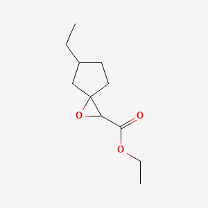 Ethyl 5-ethyl-1-oxaspiro[2.4]heptane-2-carboxylate