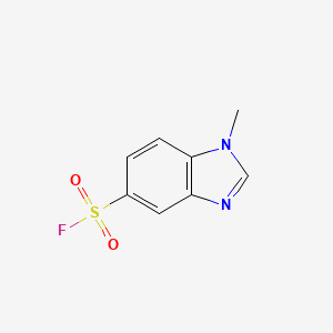 molecular formula C8H7FN2O2S B13633958 1-methyl-1H-1,3-benzodiazole-5-sulfonylfluoride 