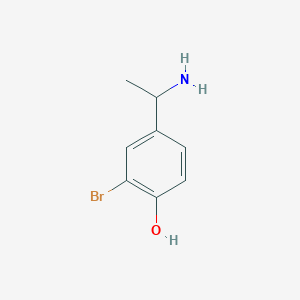 4-(1-Aminoethyl)-2-bromophenol