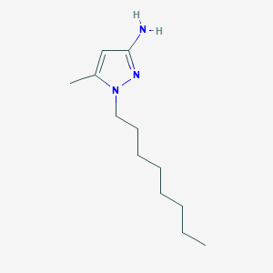 molecular formula C12H23N3 B13633970 5-Methyl-1-octyl-1H-pyrazol-3-amine 