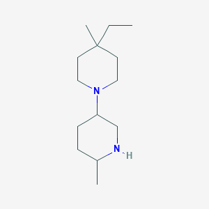 4-Ethyl-4,6'-dimethyl-1,3'-bipiperidine