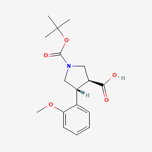 Boc-(+/-)-trans-4-(2-methoxy-phenyl)-pyrrolidine-3-carboxylic acid