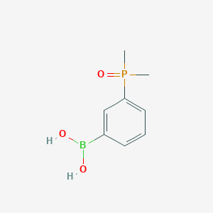 molecular formula C8H12BO3P B13634051 (3-(Dimethylphosphoryl)phenyl)boronic acid 