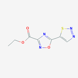 Ethyl 5-(1,2,3-thiadiazol-5-yl)-1,2,4-oxadiazole-3-carboxylate