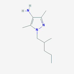 3,5-Dimethyl-1-(2-methylpentyl)-1h-pyrazol-4-amine