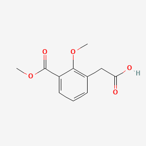 2-[2-Methoxy-3-(methoxycarbonyl)phenyl]acetic acid