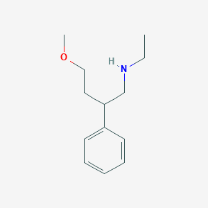 molecular formula C13H21NO B13634182 N-ethyl-4-methoxy-2-phenylbutan-1-amine 