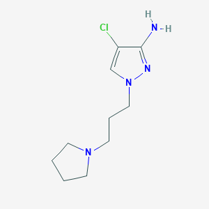 4-Chloro-1-(3-(pyrrolidin-1-yl)propyl)-1h-pyrazol-3-amine