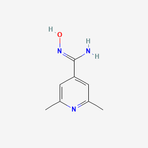 molecular formula C8H11N3O B13634213 N-Hydroxy-2,6-dimethylisonicotinimidamide 