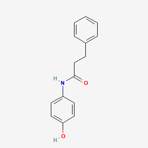 molecular formula C15H15NO2 B1363425 N-(4-hydroxyphenyl)-3-phenylpropanamide 