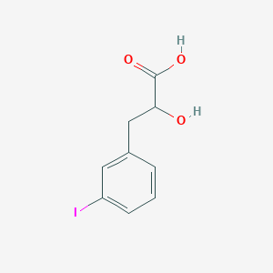 molecular formula C9H9IO3 B13634254 2-Hydroxy-3-(3-iodophenyl)propanoic acid 