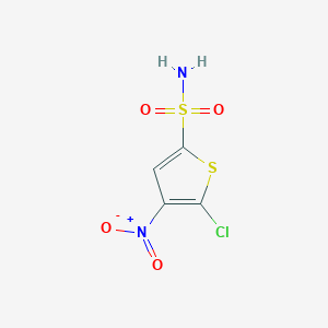 molecular formula C4H3ClN2O4S2 B1363432 5-Chloro-4-nitrothiophene-2-sulfonamide CAS No. 61714-46-3