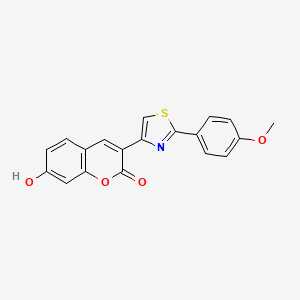 7-hydroxy-3-[2-(4-methoxyphenyl)-1,3-thiazol-4-yl]-2H-chromen-2-one