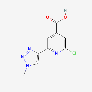 2-Chloro-6-(1-methyl-1H-1,2,3-triazol-4-yl)-4-pyridinecarboxylic acid