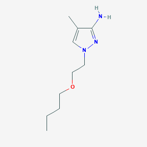 1-(2-Butoxyethyl)-4-methyl-1h-pyrazol-3-amine