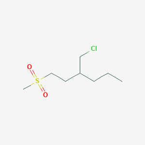 3-(Chloromethyl)-1-(methylsulfonyl)hexane