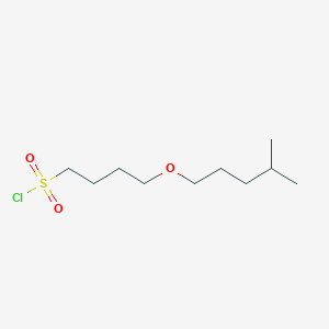 molecular formula C10H21ClO3S B13634392 4-((4-Methylpentyl)oxy)butane-1-sulfonyl chloride 