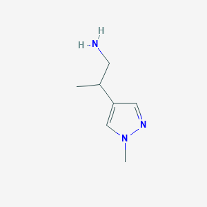 2-(1-methyl-1H-pyrazol-4-yl)propan-1-amine