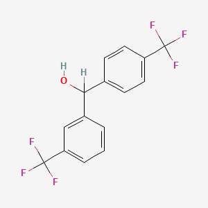 molecular formula C15H10F6O B1363447 3,4'-双(三氟甲基)苯甲醇 CAS No. 203915-48-4
