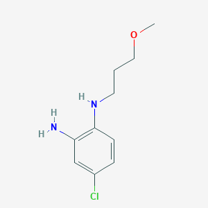 molecular formula C10H15ClN2O B13634473 4-Chloro-n1-(3-methoxypropyl)benzene-1,2-diamine CAS No. 1152589-09-7