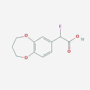 2-(3,4-Dihydro-2h-benzo[b][1,4]dioxepin-7-yl)-2-fluoroacetic acid