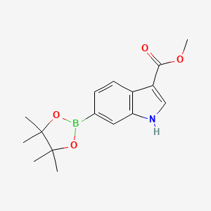 methyl 6-(4,4,5,5-tetramethyl-1,3,2-dioxaborolan-2-yl)-1H-indole-3-carboxylate